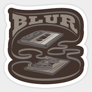 Blur Exposed Cassette Sticker